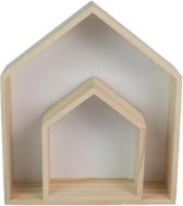 2 stuks / set huisstijl kinderkamer houten scheidingsrek (wit)