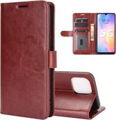 Voor Huawei nova 8 SE R64 Textuur Enkele Horizontale Flip Leren Case met Houder & Kaartsleuven & Portemonnee & Fotolijst (Bruin)