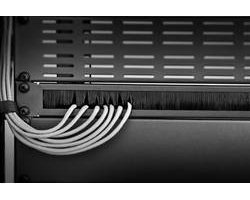 Renkforce RF-3429140 19 inch Afdekking met borstels voor patchkast 1 HE Zwart