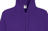 Fruit Of The Loom Heren Lichtgewicht Full Zip Jacket / Hoodie (Wit)