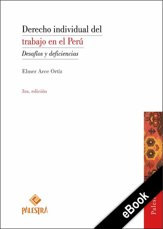 Derecho individual del trabajo en el Perú - cover