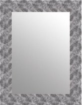 Spiegel Roestig Zilver 58x78 cm – Gwen – Zilveren Wandspiegel 
 – Muur Spiegel – Duurzame spiegel zilveren lijst – Perfecthomeshop