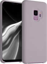 kwmobile telefoonhoesje voor Samsung Galaxy S9 - Hoesje met siliconen coating - Smartphone case in lila wolk