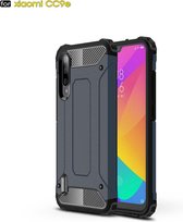 Magic Armor TPU + PC-combinatiehoes voor Xiaomi Mi CC9e / Xiaomi A3 (marineblauw)