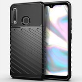 Voor Galaxy A70e Thunderbolt Shockproof TPU Soft Case (zwart)