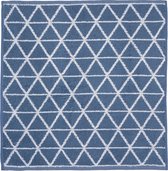 Twentse Damast Keuken Handdoeken - Hollandse Designs - Keukendoeken Set - 6 stuks - 50x55 cm - Triangel Blauw
