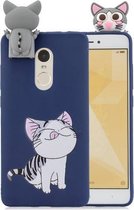 Voor Xiaomi Redmi Note 4 / 4X Cartoon schokbestendige TPU beschermhoes met houder (kat)