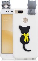 Voor Xiaomi Mi 5X / A1 3D Cartoon patroon schokbestendig TPU beschermhoes (kleine zwarte kat)