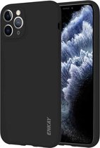 Voor iPhone 11 Pro Max Hat-Prince ENKAY ENK-PC039 Ultradunne effen kleur TPU Slim Case Soft Cover (zwart)