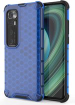 Voor Geschikt voor Xiaomi Mi 10 Ultra schokbestendige honingraat PC + TPU beschermhoes (blauw)