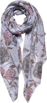 Clayre & Eef sjaal 87x180cm grijs