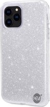 HEM hoes geschikt voor Apple iPhone 12 / 12 Pro Glitter Silver Siliconen Gel TPU / Back Cover / Hoesje iPhone 12 / 12 Pro