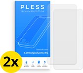 Samsung A72 Screenprotector 2x - Beschermglas Tempered Glass Cover - Pless®
