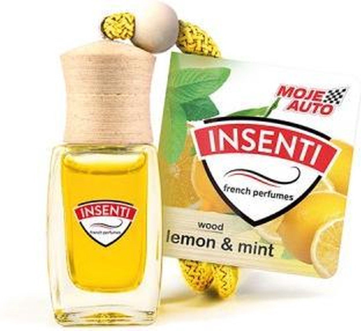 Insenti lemon en mint - Luchtverfrisser - Voor in de auto - Automatisch