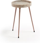 Kave Home - Bijzettafel Rubie Ø 32 cm beige