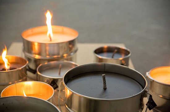 Rustik Lys - bougie d'extérieur dans une boîte - 2,6 kg - Nude