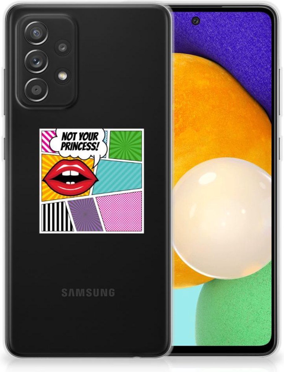 Samsung Galaxy A52 (5G/4G) Silicone Back Cover Popart Princess