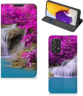 Telefoonhoesje Geschikt voor Samsung Galaxy A72 (5G/4G) Wallet Bookcase Waterval