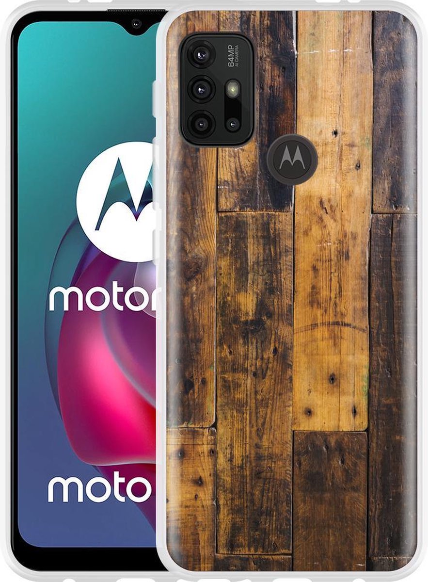 Motorola Moto G10 Hoesje Special Wood - Designed by Cazy