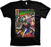 Merchandising THE BIG BANG - T-Shirt BAZINGA Comic Cover - Black (M)