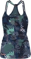 Rafiki Tanktop Charmey Dames Polyamide Blauw/groen Maat 36