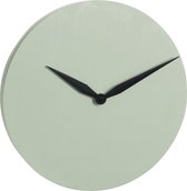J-Line klok modern cement licht hout green (40x40x5cm)