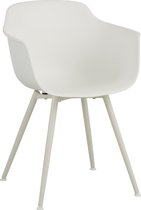 Stoel | kunststof | wit | 54x57x (h)80 cm