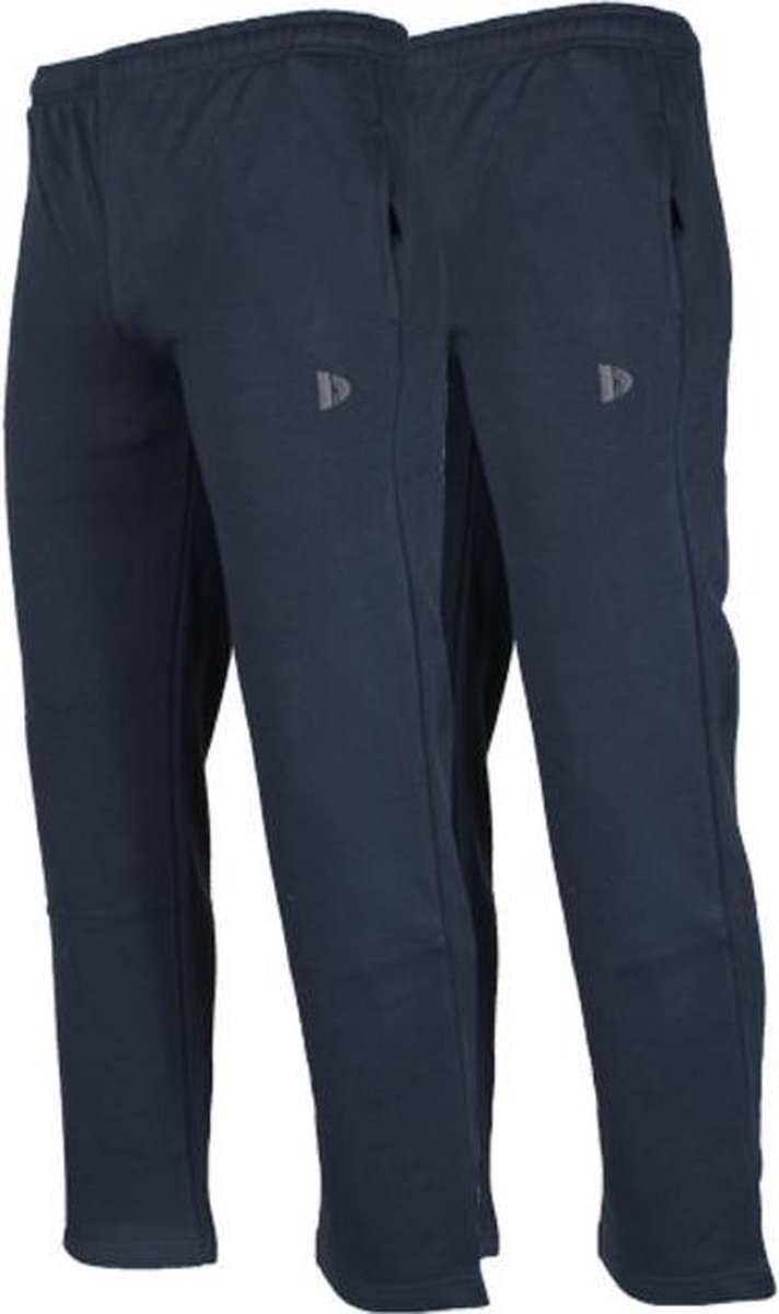 2-Pack Donnay - Joggingbroek rechte pijp (Wess) - Sportbroek - Heren - Navy (010) - maat M