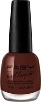 Faby Nagellak Hakuna Matata Dames 15 Ml Vegan Donkerbruin