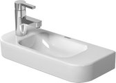 Duravit Happy D.2 Fontein 50cm kraangat links WonderGliss Wit