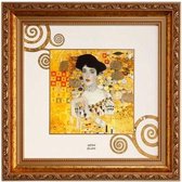 Goebel - Gustav Klimt | Schilderij Adele Bloch-Bauer | Aardewerk - 31cm - met echt goud - Limited Edition