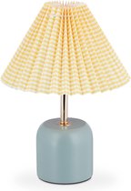 Relaxdays tafellamp vintage - nachtlamp e27 - retro schemerlamp nachtkastje - vensterbank