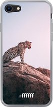 6F hoesje - geschikt voor iPhone 8 - Transparant TPU Case - Leopard #ffffff