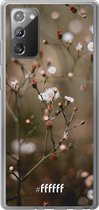 Samsung Galaxy Note 20 Hoesje Transparant TPU Case - Flower Buds #ffffff