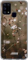 Samsung Galaxy M31 Hoesje Transparant TPU Case - Flower Buds #ffffff