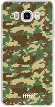 Samsung Galaxy J5 (2016) Hoesje Transparant TPU Case - Jungle Camouflage #ffffff
