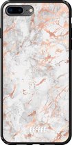 6F hoesje - geschikt voor iPhone 7 Plus -  TPU Case - Peachy Marble #ffffff