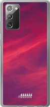 Samsung Galaxy Note 20 Hoesje Transparant TPU Case - Red Skyline #ffffff