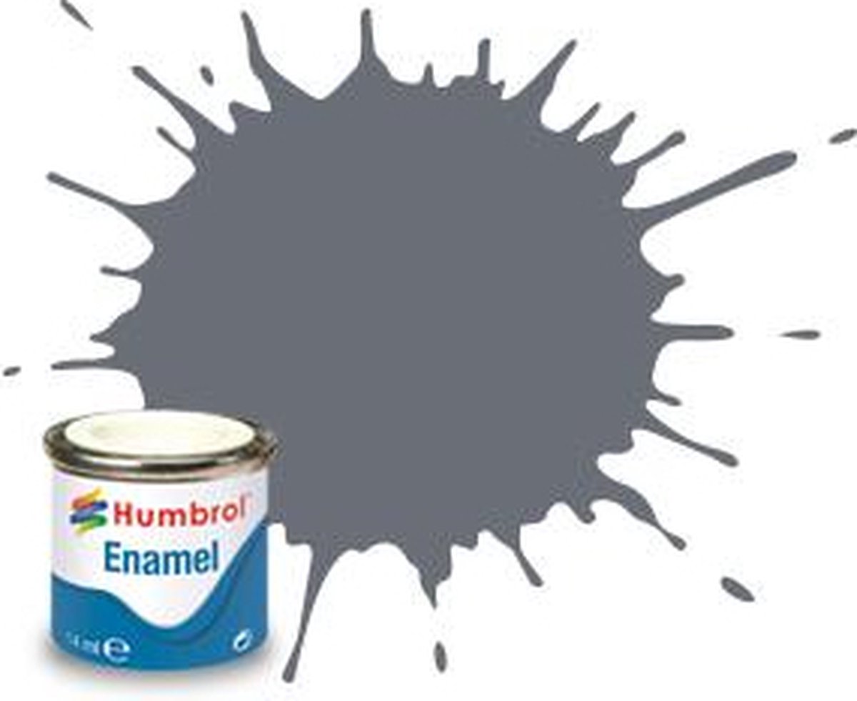 Humbrol Hobbyverf Enamel verf - #145 Medium Grey - Matt - Enamel Verf potje - 14 ml