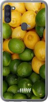 Samsung Galaxy A11 Hoesje Transparant TPU Case - Lemon & Lime #ffffff