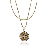 Croyez Jewelry | Compass Gold Layerup | Rope / 65cm / 65cm