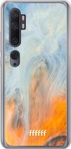 Xiaomi Mi Note 10 Hoesje Transparant TPU Case - Fire Against Water #ffffff
