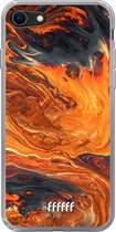 6F hoesje - geschikt voor iPhone 8 - Transparant TPU Case - Magma River #ffffff