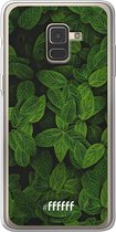 Samsung Galaxy A8 (2018) Hoesje Transparant TPU Case - Jungle Greens #ffffff