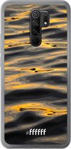 Xiaomi Redmi 9 Hoesje Transparant TPU Case - Water Waves #ffffff