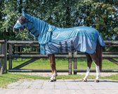 Vliegendeken met losse hals, buikflap, incl. vernieuwd masker met neus flap. kleur zig-zag-135