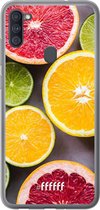 Samsung Galaxy A11 Hoesje Transparant TPU Case - Citrus Fruit #ffffff
