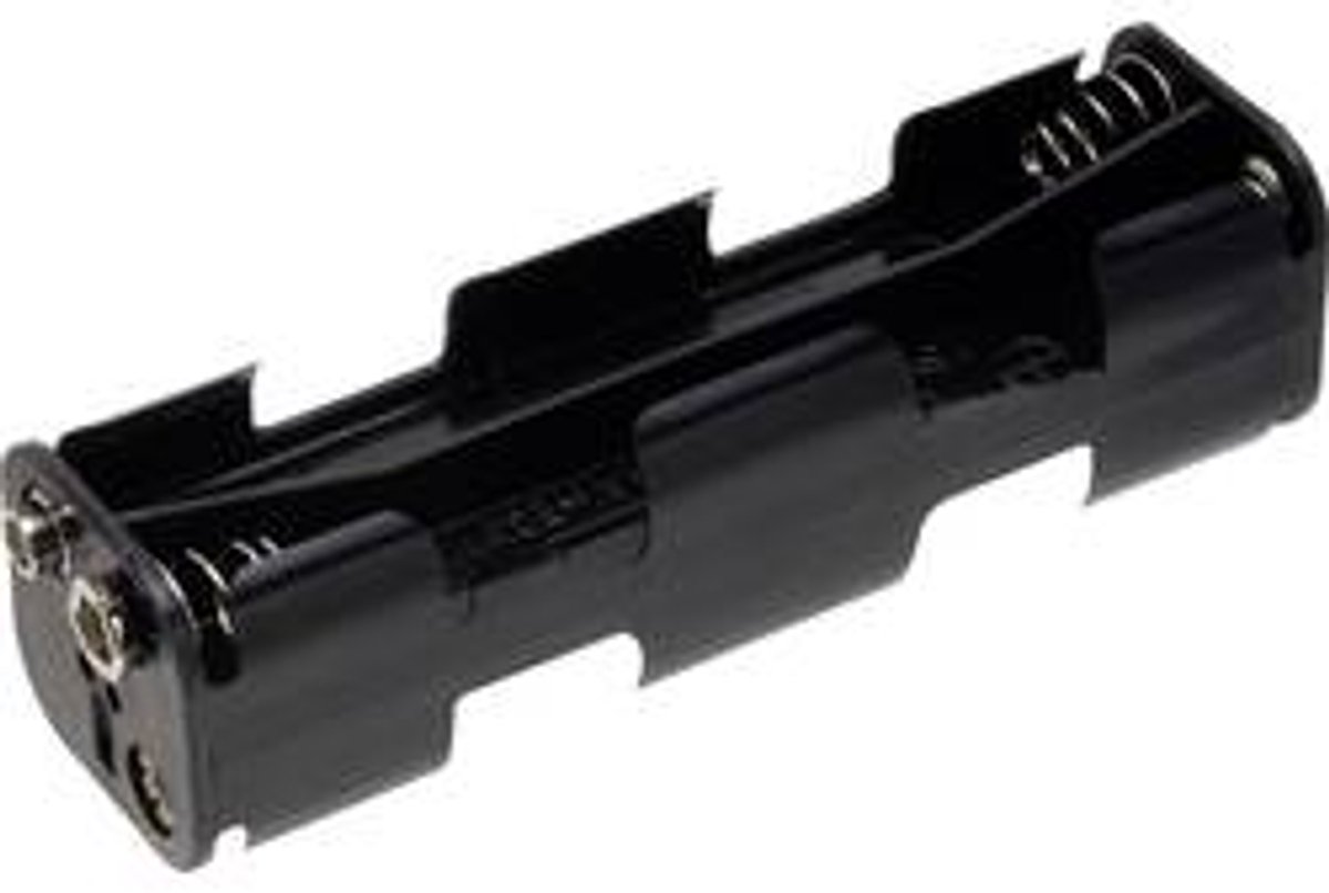 TRU COMPONENTS BH-382B Batterijhouder 8 AA (penlite) Drukknopaansluiting