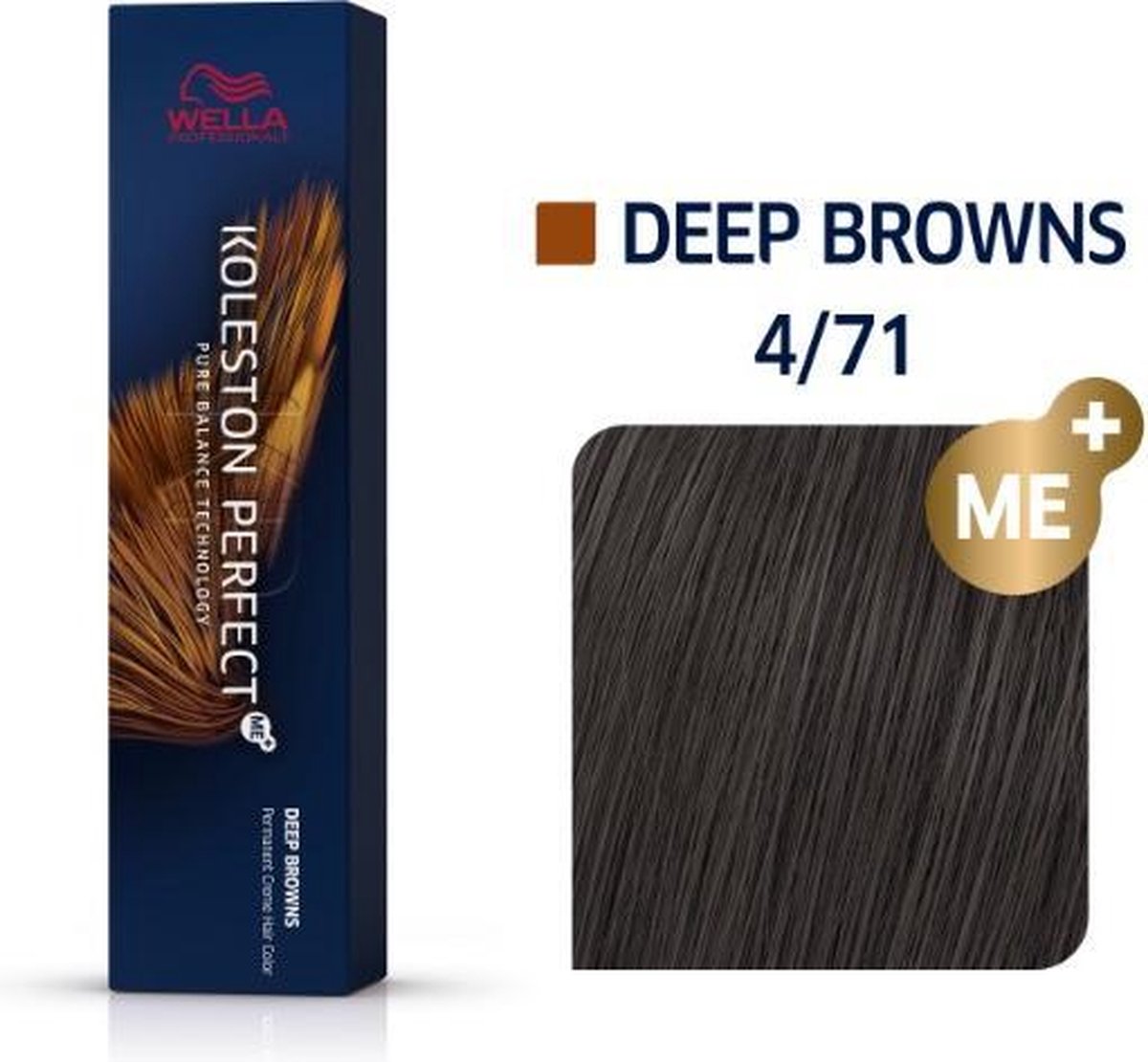 Wella Professionals Koleston Perfect Me+ - Haarverf - 4/71 Deep Browns - 60ml