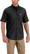 carhartt RUGGED PROF WORKSHIRT Short Sleeve BLACK mannen